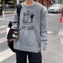Suéter de hombre con gato F236 4