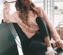 Suéter de mujer con corazones B43 1