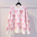 Suéter de mujer con corazones y perlas. 6