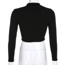 Suéter de mujer con cremallera y cuello. 4