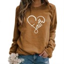 Suéter de mujer con estampado de corazones 4
