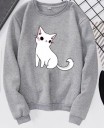 Suéter de mujer con estampado de gato 8