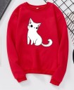 Suéter de mujer con estampado de gato 5