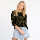 Suéter de mujer con estampado de leopardo G292 1