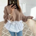 Suéter de mujer con inserción de camisa 5