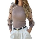 Suéter de mujer con lunares A2939 4