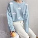 Suéter de mujer con nubes. 4
