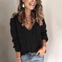 Suéter de punto con botones para mujer G206 1