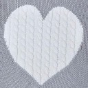 Suéter de punto de mujer con corazón 3