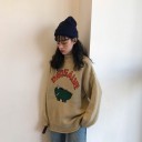 Suéter de punto de mujer con dinosaurio 1