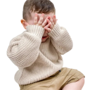 Suéter de punto para bebés de algodón con mangas largas Otoño e invierno top holgado y casual Ropa de un solo color para niñas y niños 4