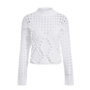 Suéter de punto para mujer con pompones 4