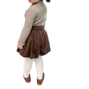 Suéter de punto para niños con cuello alto Algodón Viscosa Suéter de un solo color con mangas largas Top cálido de otoño e invierno 8