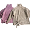 Suéter de punto para niños con cuello alto y lazo Acrílico Sólido Suéter de primavera para bebés Niños y niñas Varios colores Suéter suave 4 Suéter de punto para niños con cuello alto y lazo Acrílico Sólido Suéter de primavera para bebés Niños y niñas Varios colores Suéter suave 4