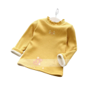 Suéter de punto para niños con cuello vuelto y motivo bordado Suéter cálido de color sólido de algodón, acrílico y poliéster Top elegante para niños y niñas 7