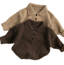 Suéter de punto para niños con cuello y botones hasta la mitad 5 Suéter de punto para niños con cuello y botones hasta la mitad 5