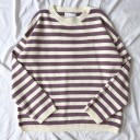 Suéter de rayas para mujer A2120 8