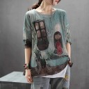 Suéter estampado mujer A2375 1