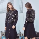 Suéter feminino com estampado espacial 4