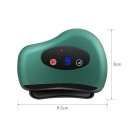 Sugador de Massagem a Vácuo Eléctrico Vibratório 8 x 9,5 cm Massagem Térmica de 9 Níveis para Costas, Pescoço e Braços Apoio aos Meridianos 5