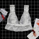 Sujetador de encaje con flores para mujer J1050 5