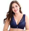 Sujetador de encaje floral para mujer en tallas grandes J2330 1