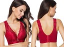 Sujetador de encaje floral para mujer en tallas grandes J2330 4