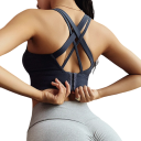 Sujetador deportivo mujer Top deportivo efecto push up Sujetador deportivo con espalda cruzada 4