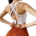 Sujetador deportivo mujer Top deportivo efecto push up Sujetador deportivo con espalda cruzada 2