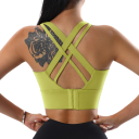 Sujetador deportivo mujer Top deportivo efecto push up Sujetador deportivo con espalda cruzada 9