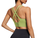Sujetador deportivo mujer Top deportivo efecto push up Sujetador deportivo con espalda cruzada 6