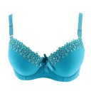 Sujetador push-up de mujer con flores 17