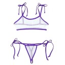 Sujetador y tanga translúcidos para mujer P1098 7