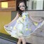 Sukienka dziewczęca dla księżniczek w kwiaty J1899 4