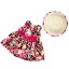 Sukienka i czapka dla lalki A454 10