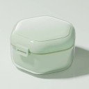 Suljettava laatikko oikomiskojeille ja hammasproteesille 8,5 x 8,1 x 5,1 cm muovia ABS PC silikonia värillinen oikomiskojeiden 8