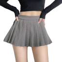 Súmula mini plissada sexy para mulheres com cintura alta 1