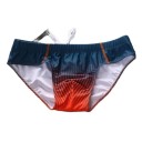 Sunga masculina com cordão Dourada Polyester Spandex Rápido a Secar Elástica para Praia e Piscina 3