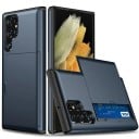 Suojakuori Samsung Galaxy S26 Ultra S korttipidikkeellä Liukuva korttipaikka Kaksikerroksinen kuori PC:stä ja TPU:sta Älypuhelimelle 10