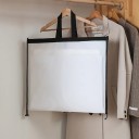 Suojapussi mekkoille 180 x 60 cm Vesitiivis pussi pitkille vaatteille vetoketjulla Säilytyspussi kahvoilla ja ikkunalla helppoa säilytystä 8