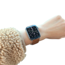 Suojus Apple Watch 41 mm Series 7 8 9 Näytönsuojalla varustettu suojakotelo 360° Läpinäkyvä iWatch näytön suoja 13