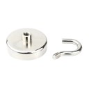 Super silný neodymový magnet 60 mm Kulatý výkonný magnet se šroubovacím háčkem Rybářský záchranný magnet Lov pokladů z vody 1