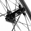 SUPERTEAM 700C Carbonwielen Velg 50 mm Breedte 28 mm As 12 x 100 en 12 x 142 mm Tubeless Shimano 10 tot 12s Zwart Voor schijfremmen 3