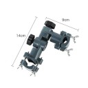 Suport ajustabil pentru undiță cu clemă de prindere cca 9 × 14 cm suport rotativ verde pentru undițe pentru pescuit de pe mal 3