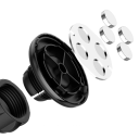 Suport auto magnetic universal, rotativ la 360°, suport compact pentru telefon mobil, montare pe bord, corp metalic 2