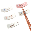 Suport ceramic pentru bețișoare cu motiv japonez, suport creativ pentru bețișoare, accesoriu de masă, ustensile de bucătărie, suport pentru bețișoare pentru acasă 2