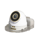 Suport de perete 9,5 x 11 x 3 cm Suport transparent din plastic pentru cameră cu ventilație și deschidere pentru cablu Montaj autocolant fără găurire 3