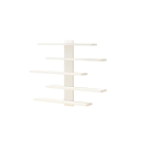 Suport de perete ajustabil cu 5 rafturi 37 x 7 x 37 cm Raft decorativ pentru perete Raft suspendat cu mai multe niveluri pentru accesorii 5
