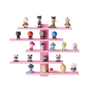 Suport de perete ajustabil cu 5 rafturi 37 x 7 x 37 cm Raft decorativ pentru perete Raft suspendat cu mai multe niveluri pentru accesorii de interior 5