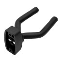 Suport de perete pentru chitară negru Cârlig metalic cu umplutură pentru chitară electrică și acustică, bas, mandolină și banjo Accesorii muzicale 3